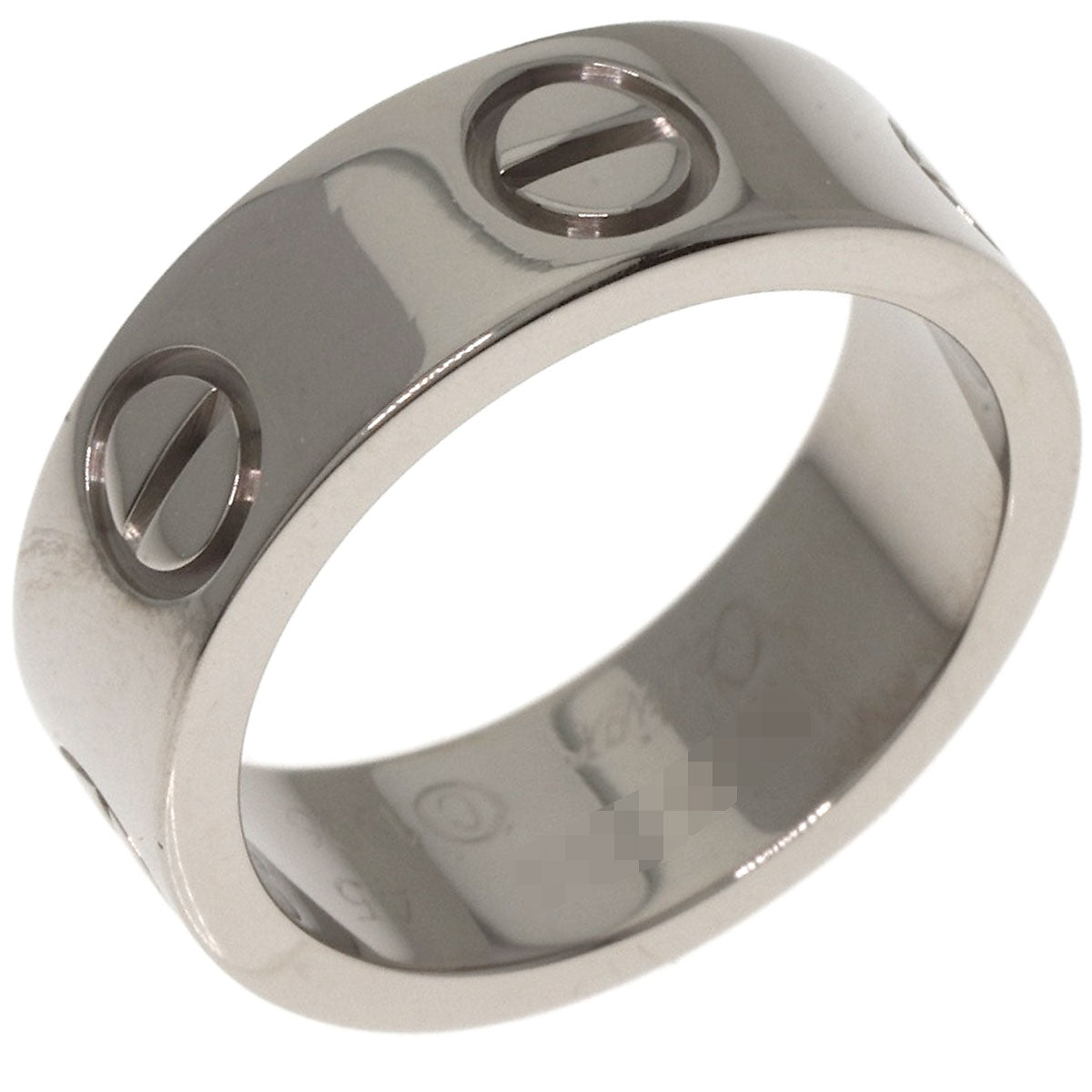 CARTIER   Ring love ring #45 K18 White Gold Ladies
