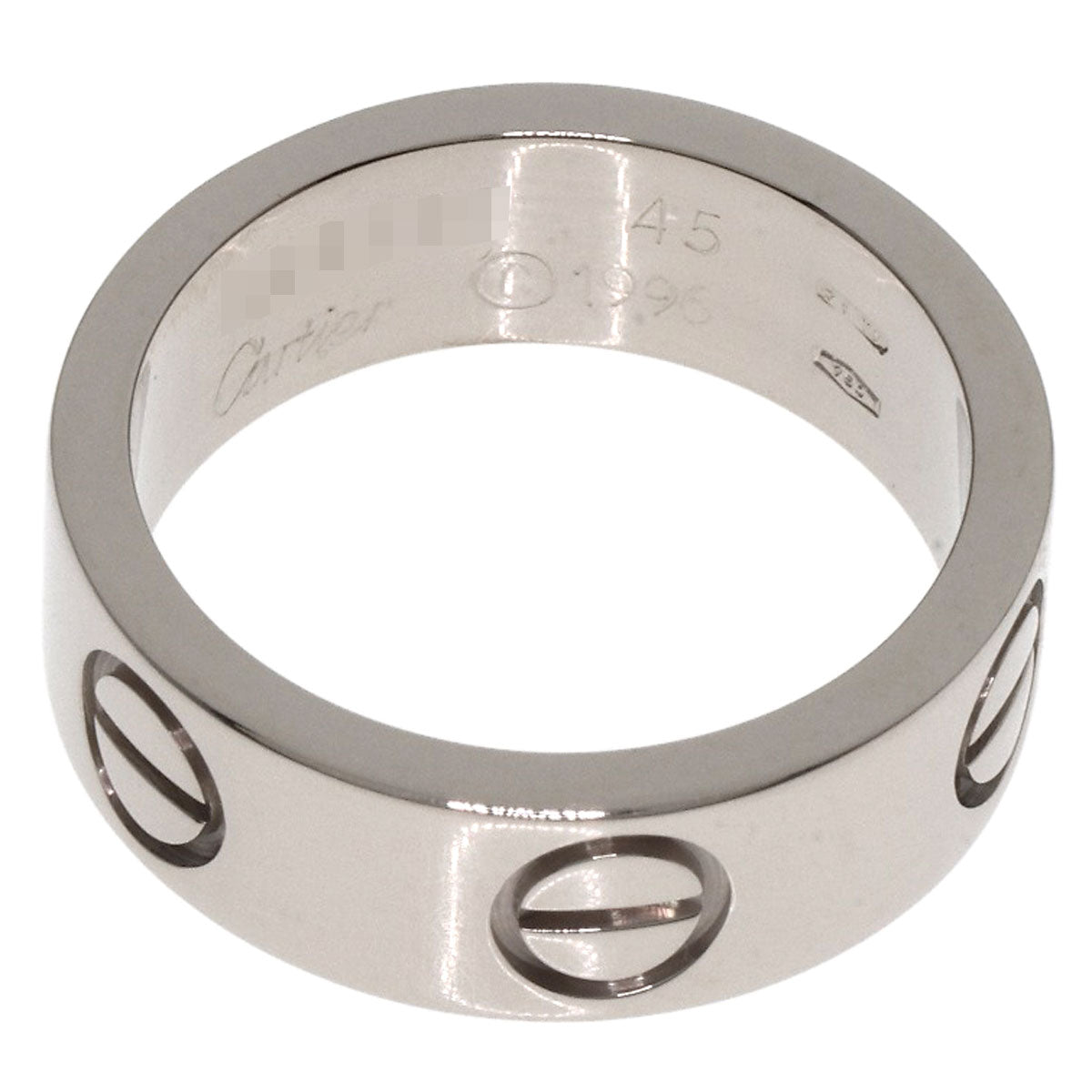 CARTIER   Ring love ring #45 K18 White Gold Ladies