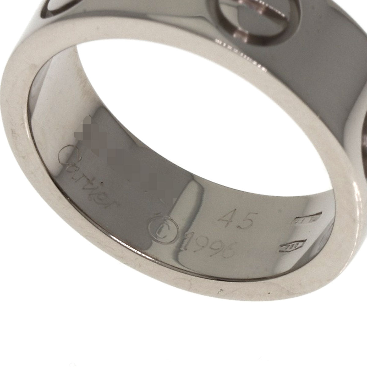 CARTIER   Ring love ring #45 K18 White Gold Ladies
