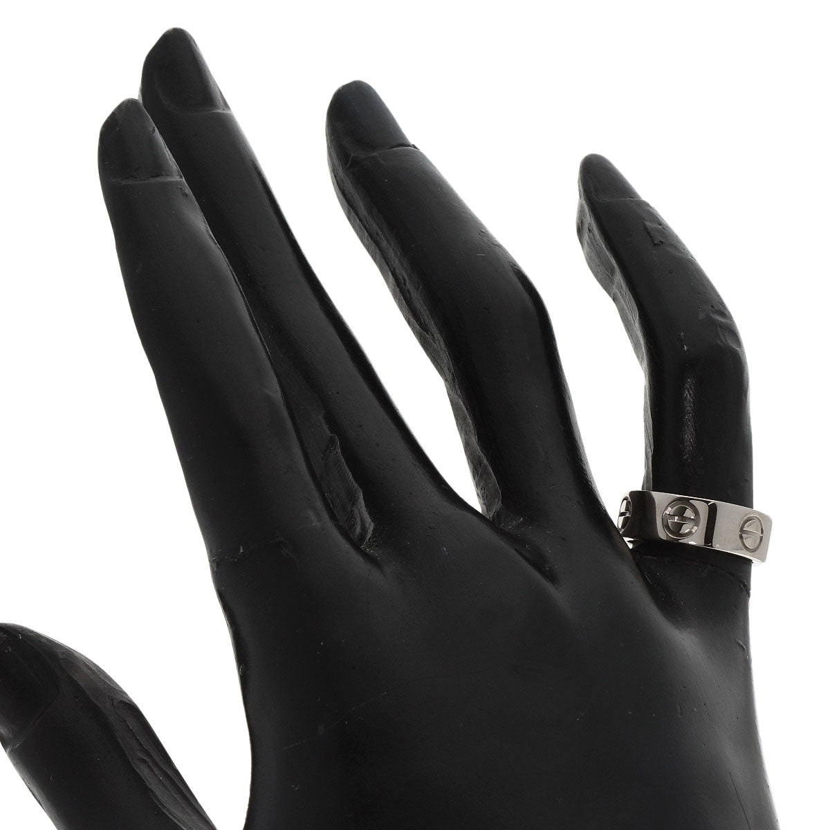CARTIER   Ring love ring #45 K18 White Gold Ladies