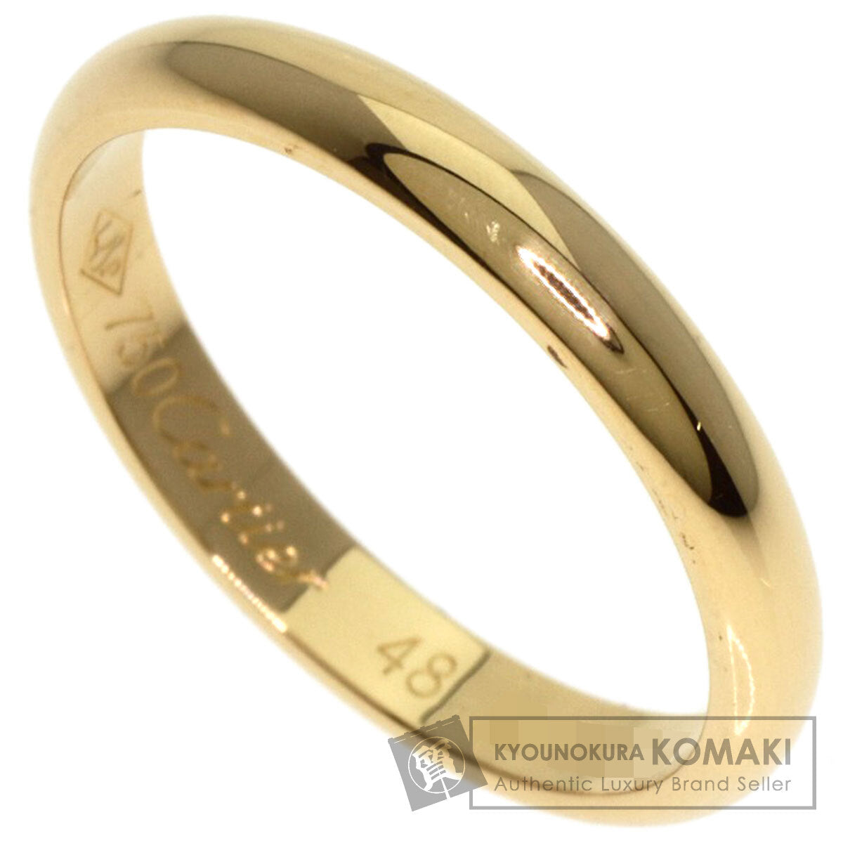 CARTIER   Ring Wedding Classic #48 K18 Yellow Gold Ladies