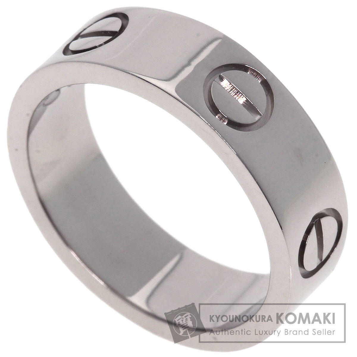 CARTIER love ring #50 Ring K18 White Gold Ladies [Used]