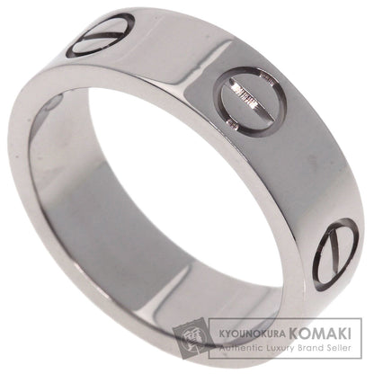 CARTIER love ring #50 Ring K18 White Gold Ladies [Used]