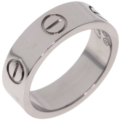 CARTIER love ring #50 Ring K18 White Gold Ladies [Used]