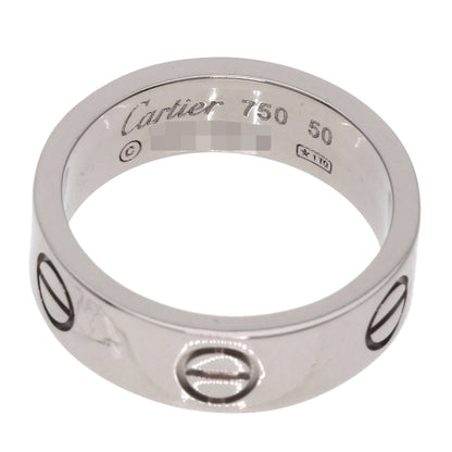 CARTIER love ring #50 Ring K18 White Gold Ladies [Used]