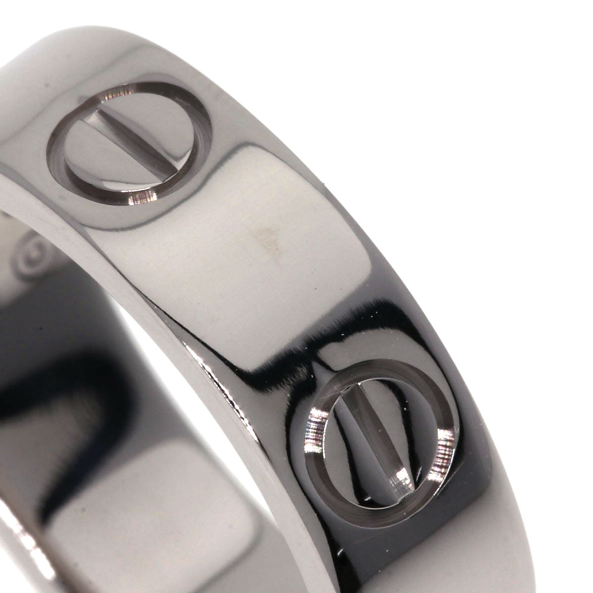 CARTIER love ring #50 Ring K18 White Gold Ladies [Used]