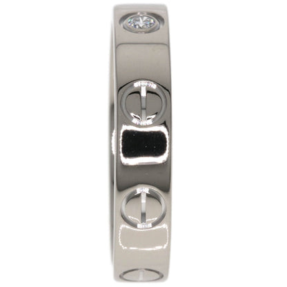 CARTIER   Ring mini love ring 1P Diamond K18 White Gold Ladies