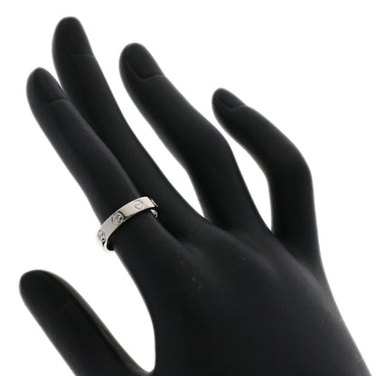 CARTIER   Ring mini love ring 1P Diamond K18 White Gold Ladies