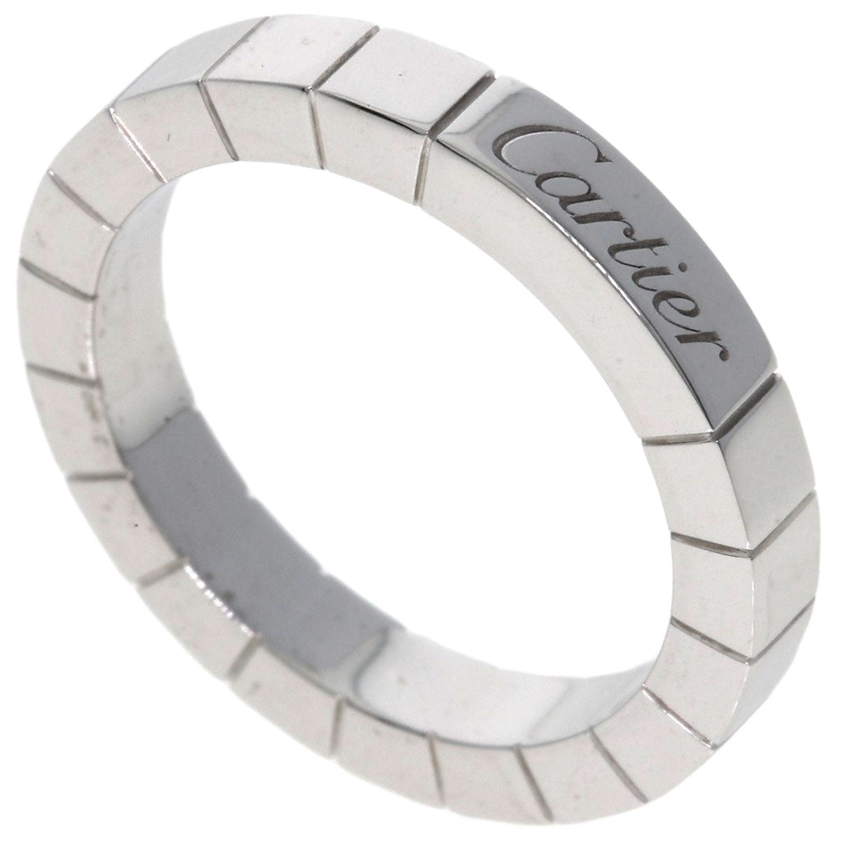 CARTIER   Laniere # 49 Ring  K18 White Gold Ladies [Used]