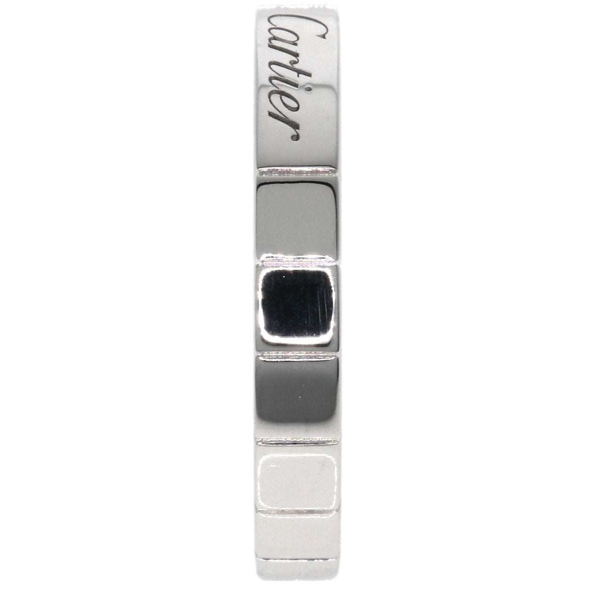 CARTIER   Laniere # 49 Ring  K18 White Gold Ladies [Used]