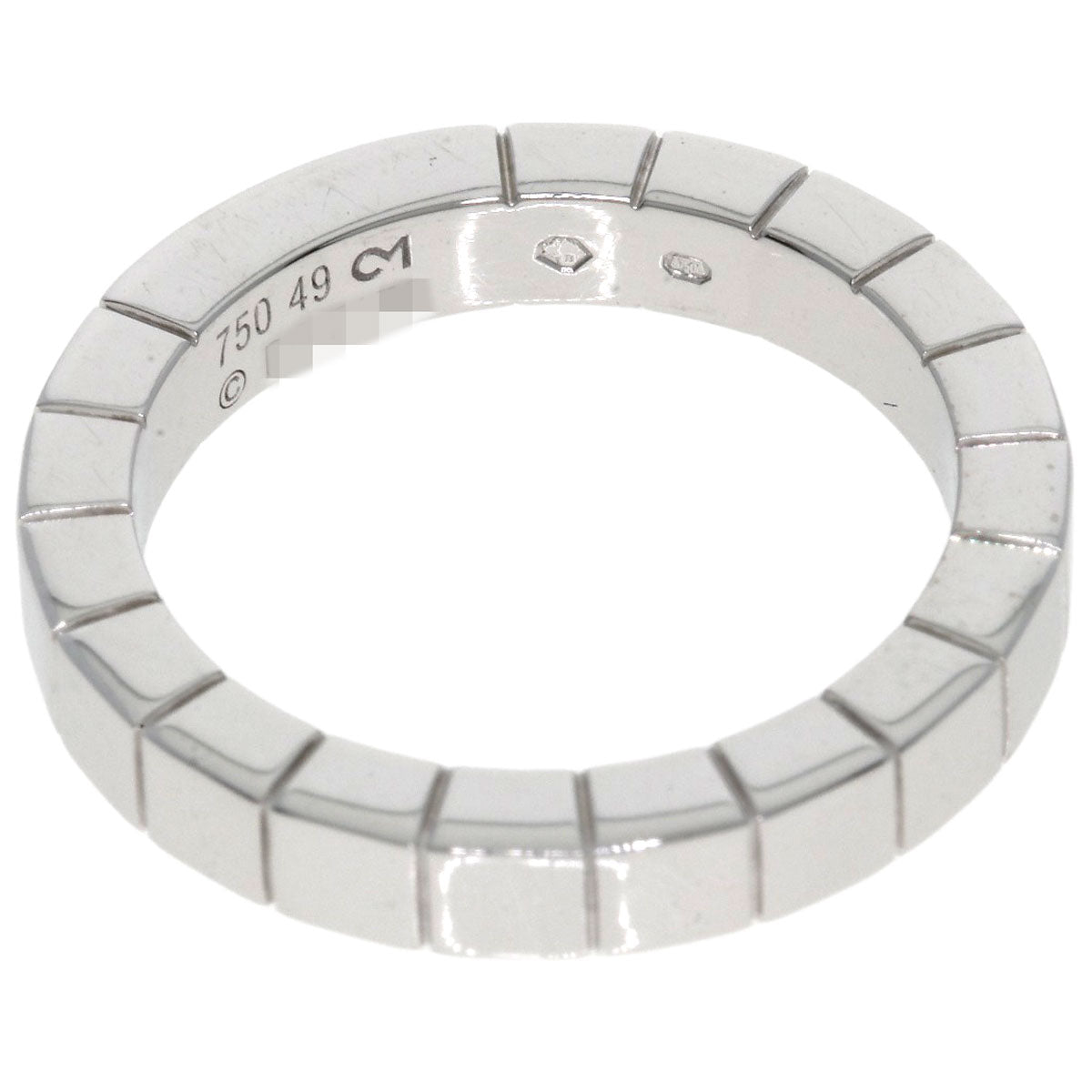 CARTIER   Laniere # 49 Ring  K18 White Gold Ladies [Used]