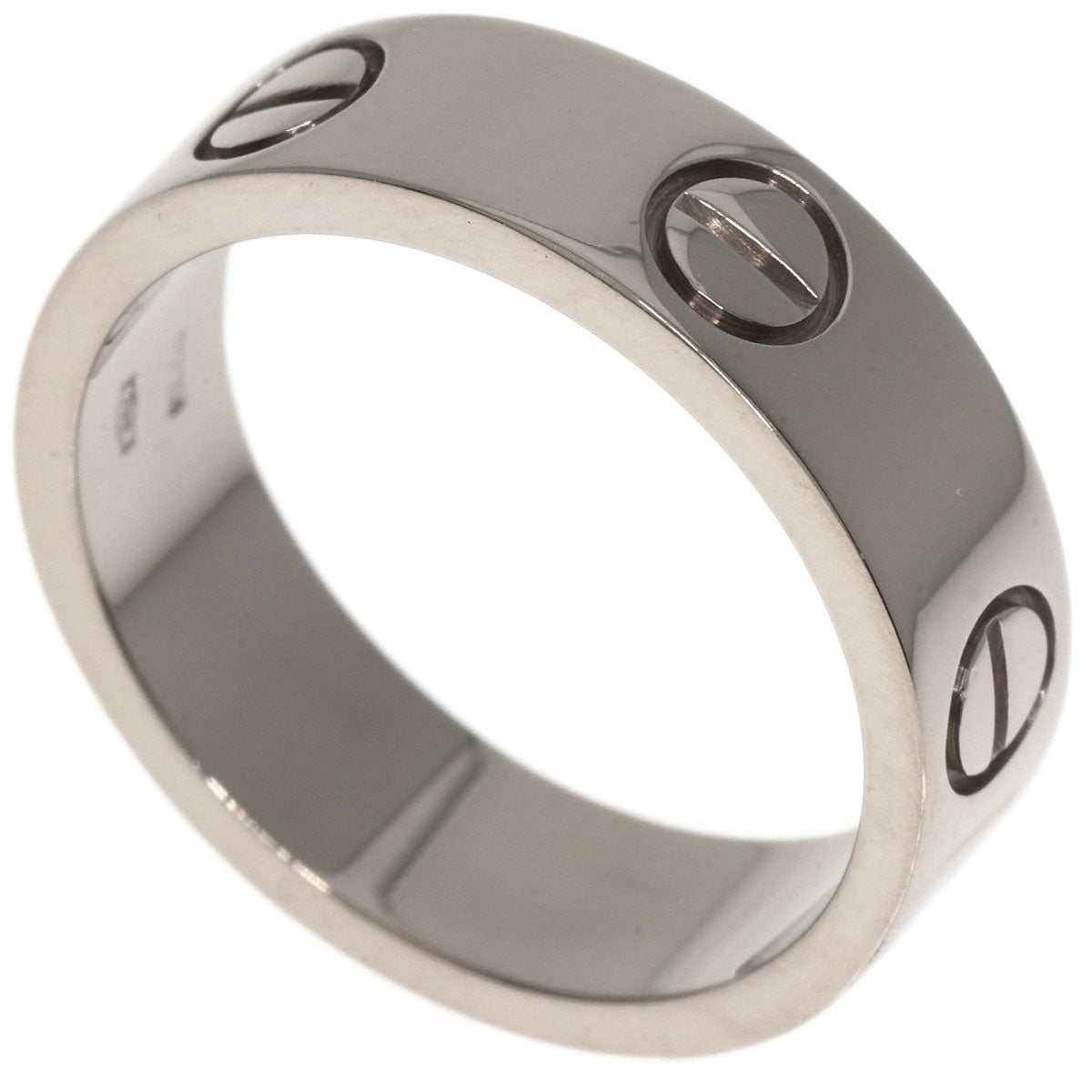 CARTIER   Ring love ring #53 K18 White Gold Ladies