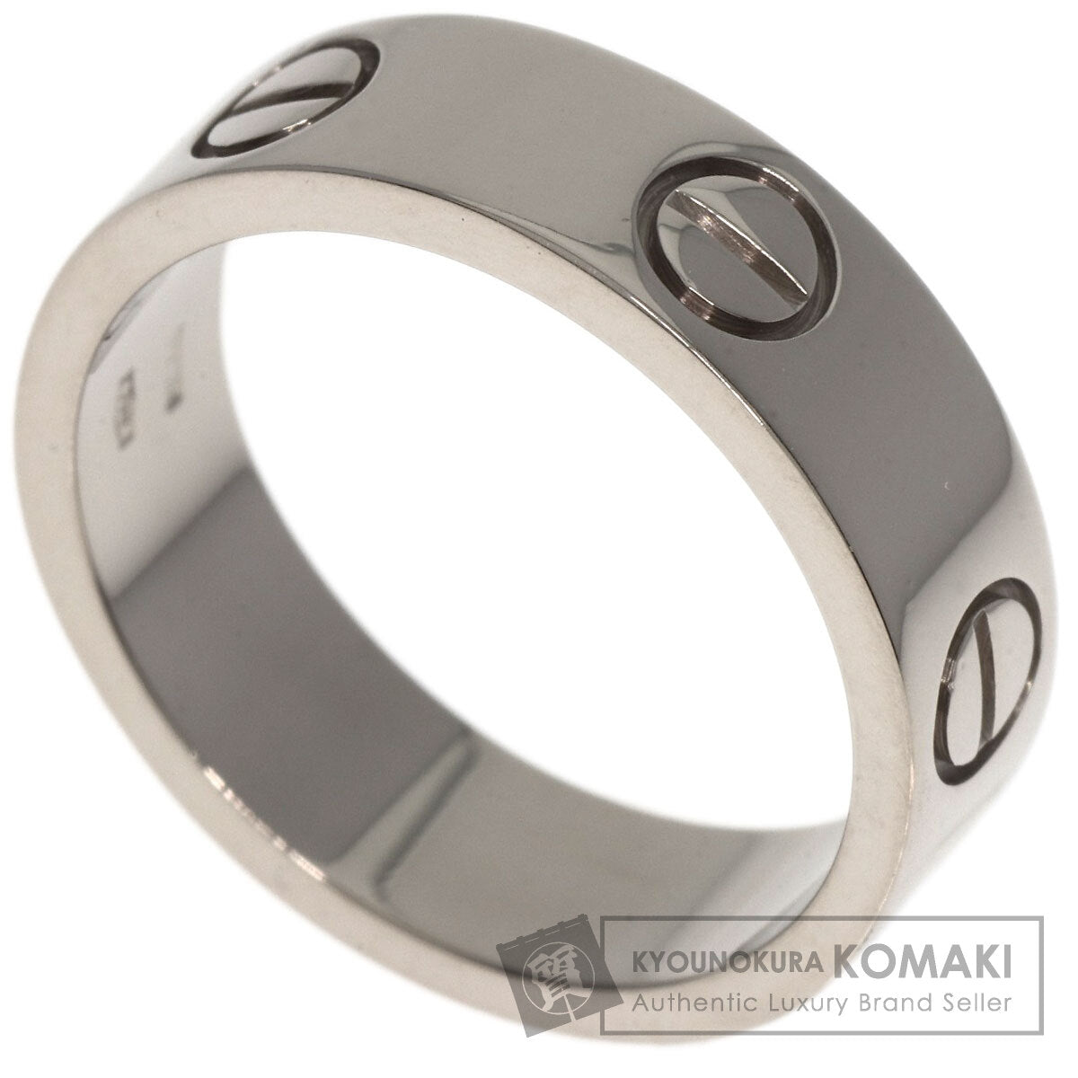 CARTIER   Ring love ring #53 K18 White Gold Ladies