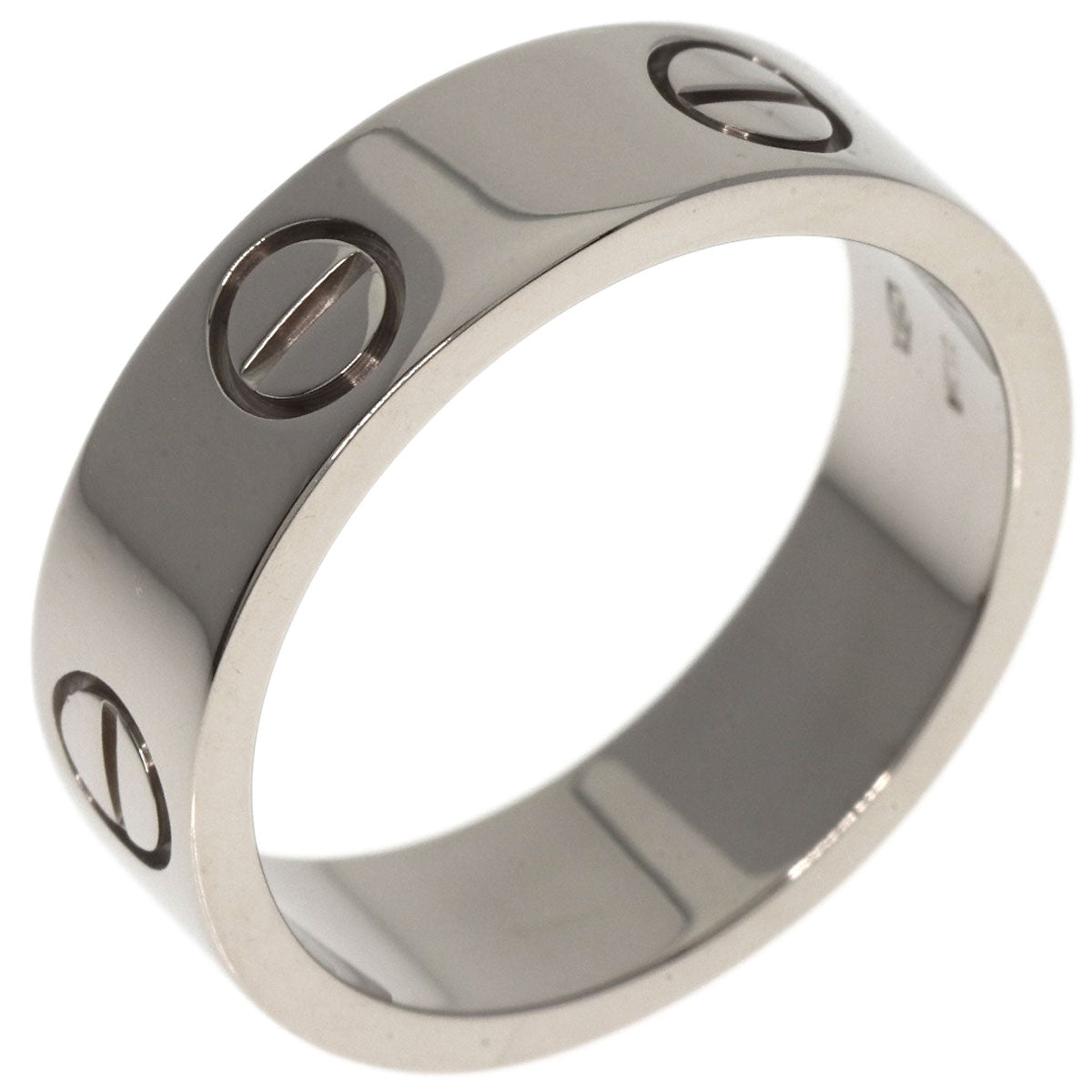 CARTIER   Ring love ring #53 K18 White Gold Ladies