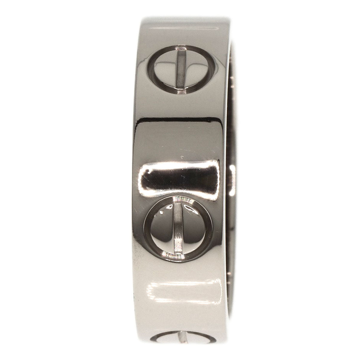 CARTIER   Ring love ring #53 K18 White Gold Ladies