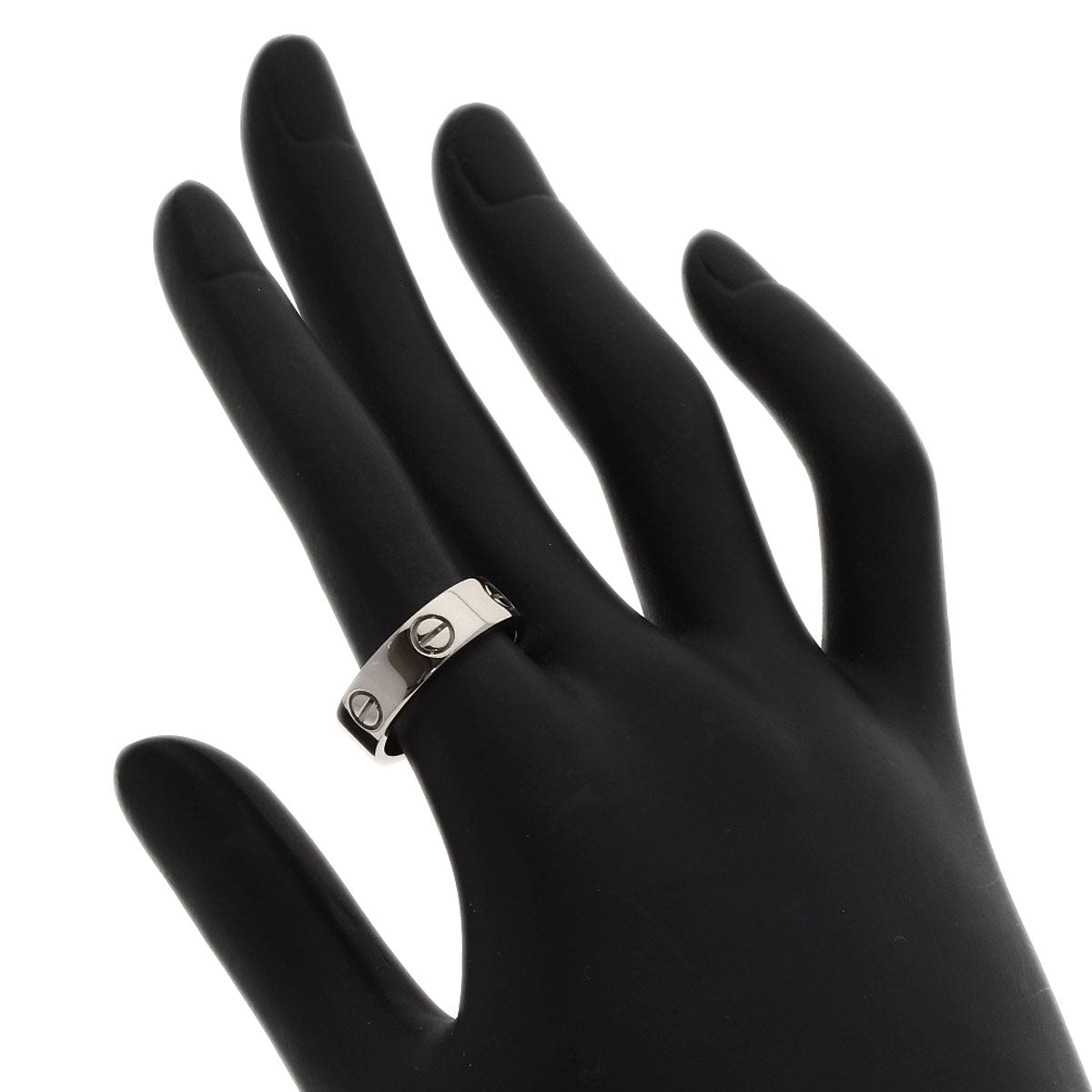 CARTIER   Ring love ring #53 K18 White Gold Ladies