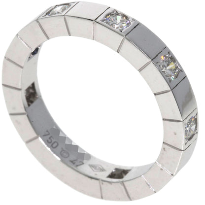 CARTIER Raniere Half Diamond #47 Ring K18 White Gold Ladies [Used]