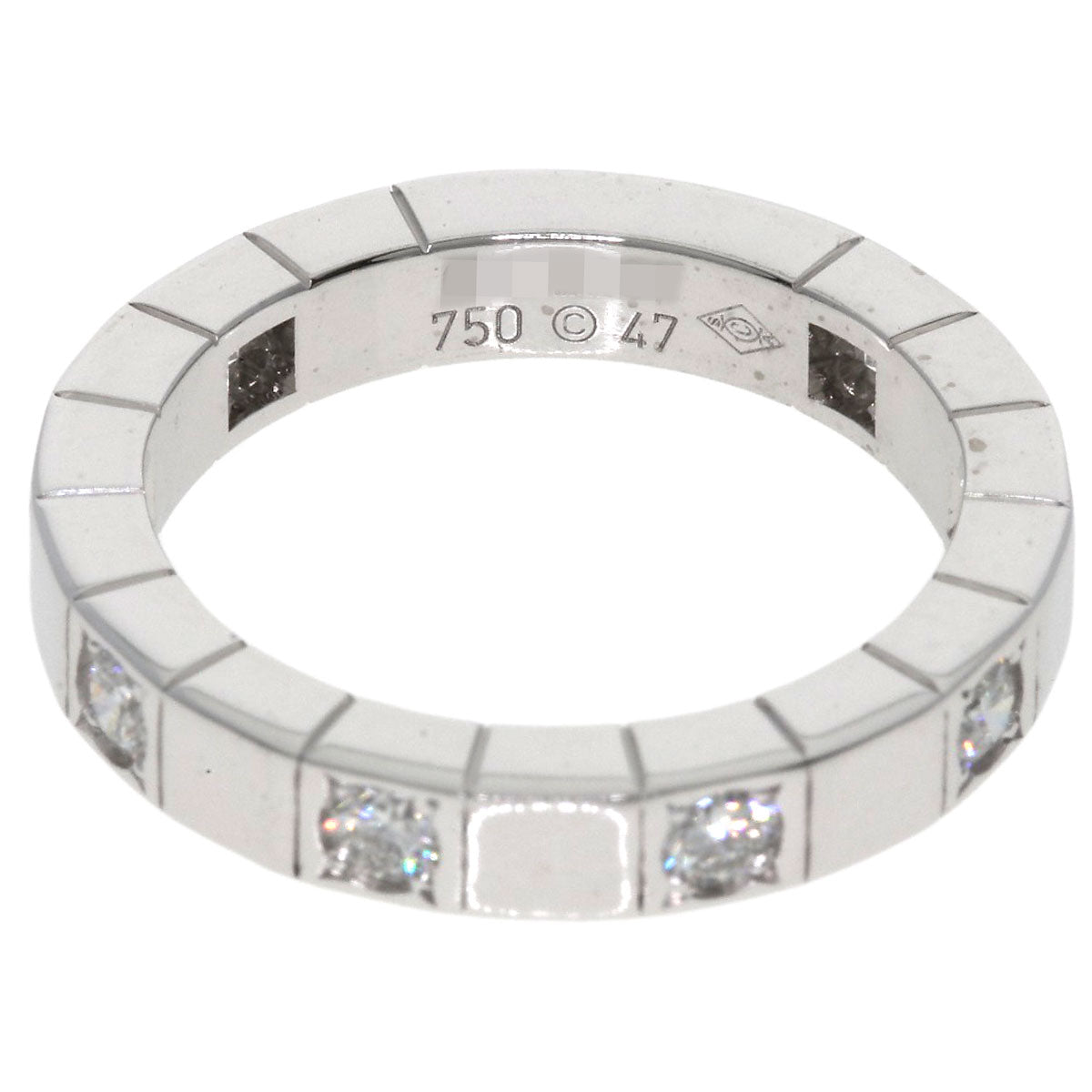 CARTIER Raniere Half Diamond #47 Ring K18 White Gold Ladies [Used]