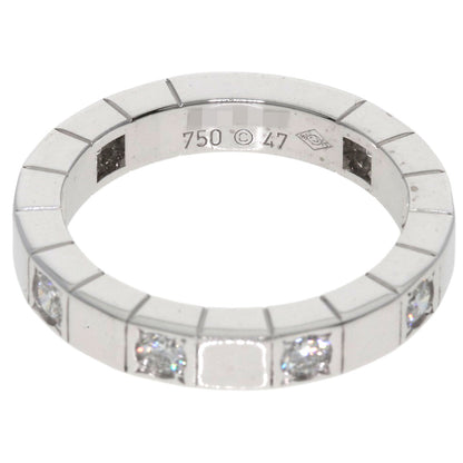 CARTIER Raniere Half Diamond #47 Ring K18 White Gold Ladies [Used]