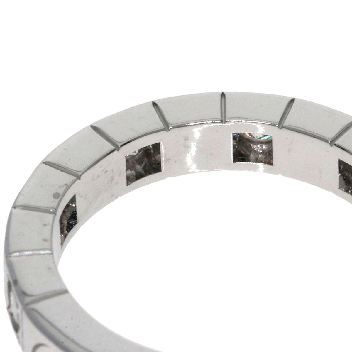 CARTIER Raniere Half Diamond #47 Ring K18 White Gold Ladies [Used]