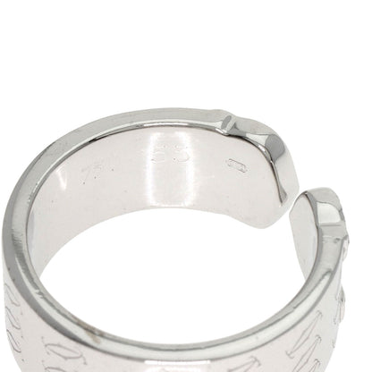 CARTIER C2 Diamond LM #53 Ring K18 White Gold Ladies [Used]