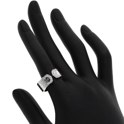 CARTIER C2 Diamond LM #53 Ring K18 White Gold Ladies [Used]