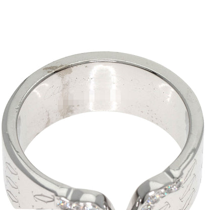 CARTIER C2 Diamond LM #53 Ring K18 White Gold Ladies [Used]