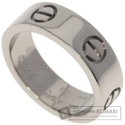 CARTIER love ring #50 Ring K18 White Gold Ladies [Used]