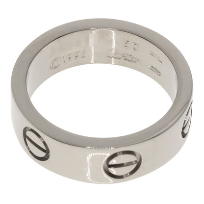 CARTIER love ring #50 Ring K18 White Gold Ladies [Used]