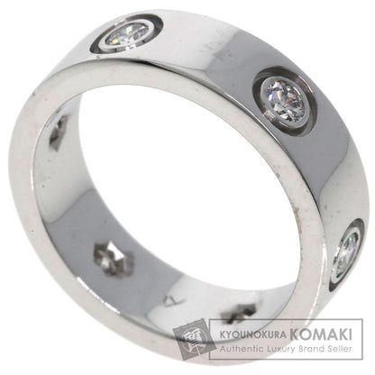 CARTIER   love ring full diamond #49 Ring  K18 White Gold Ladies [Used]