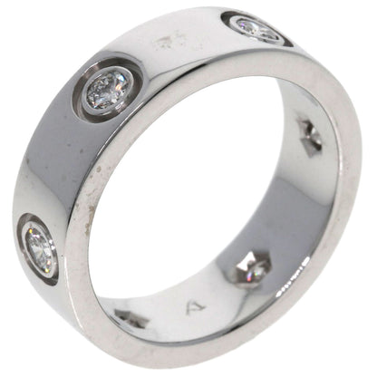 CARTIER   love ring full diamond #49 Ring  K18 White Gold Ladies [Used]