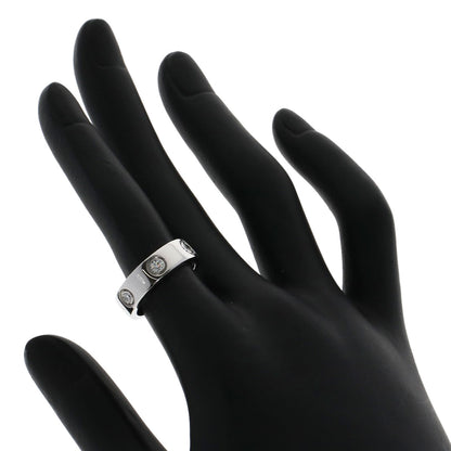 CARTIER   love ring full diamond #49 Ring  K18 White Gold Ladies [Used]