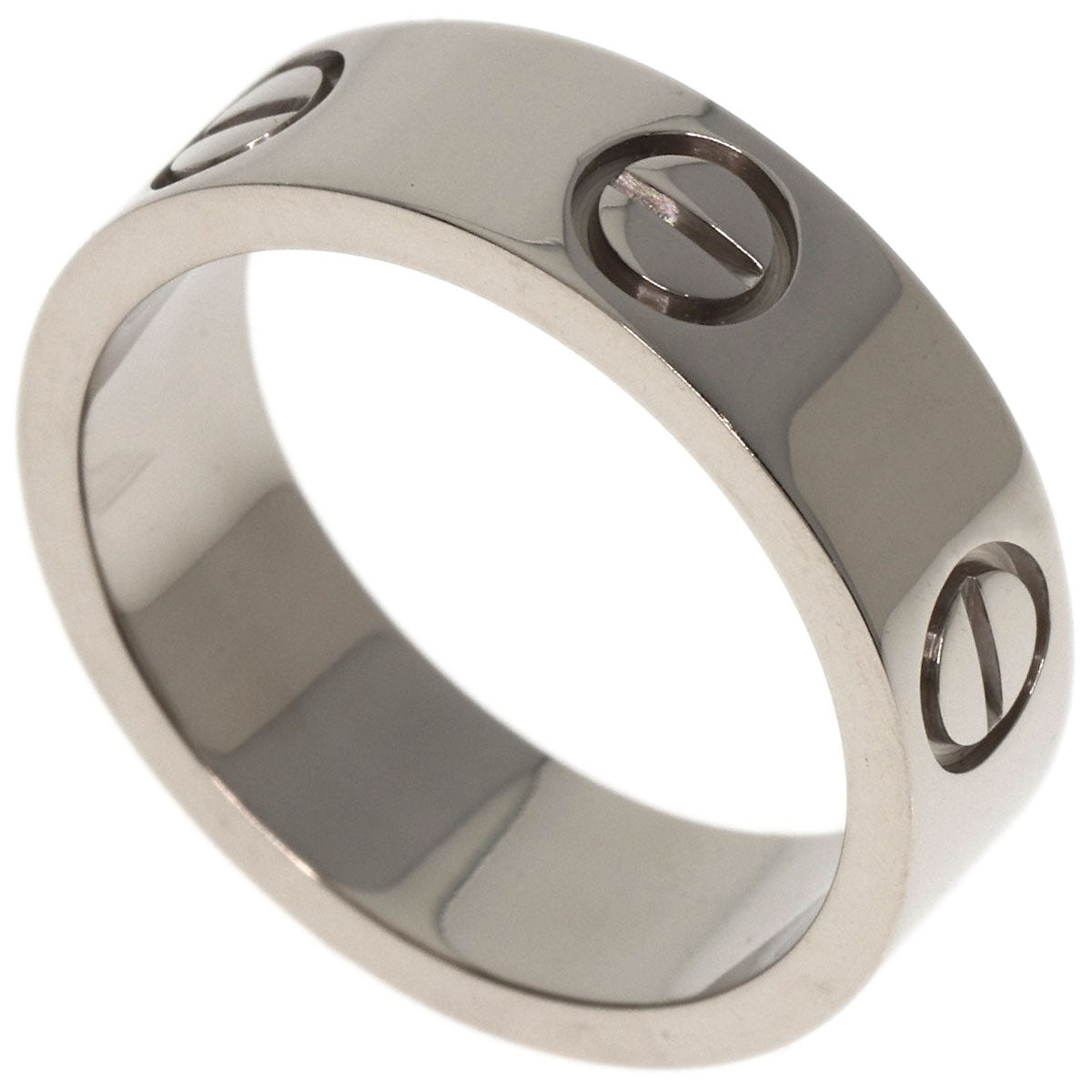 CARTIER   Ring love ring #50 K18 White Gold Ladies