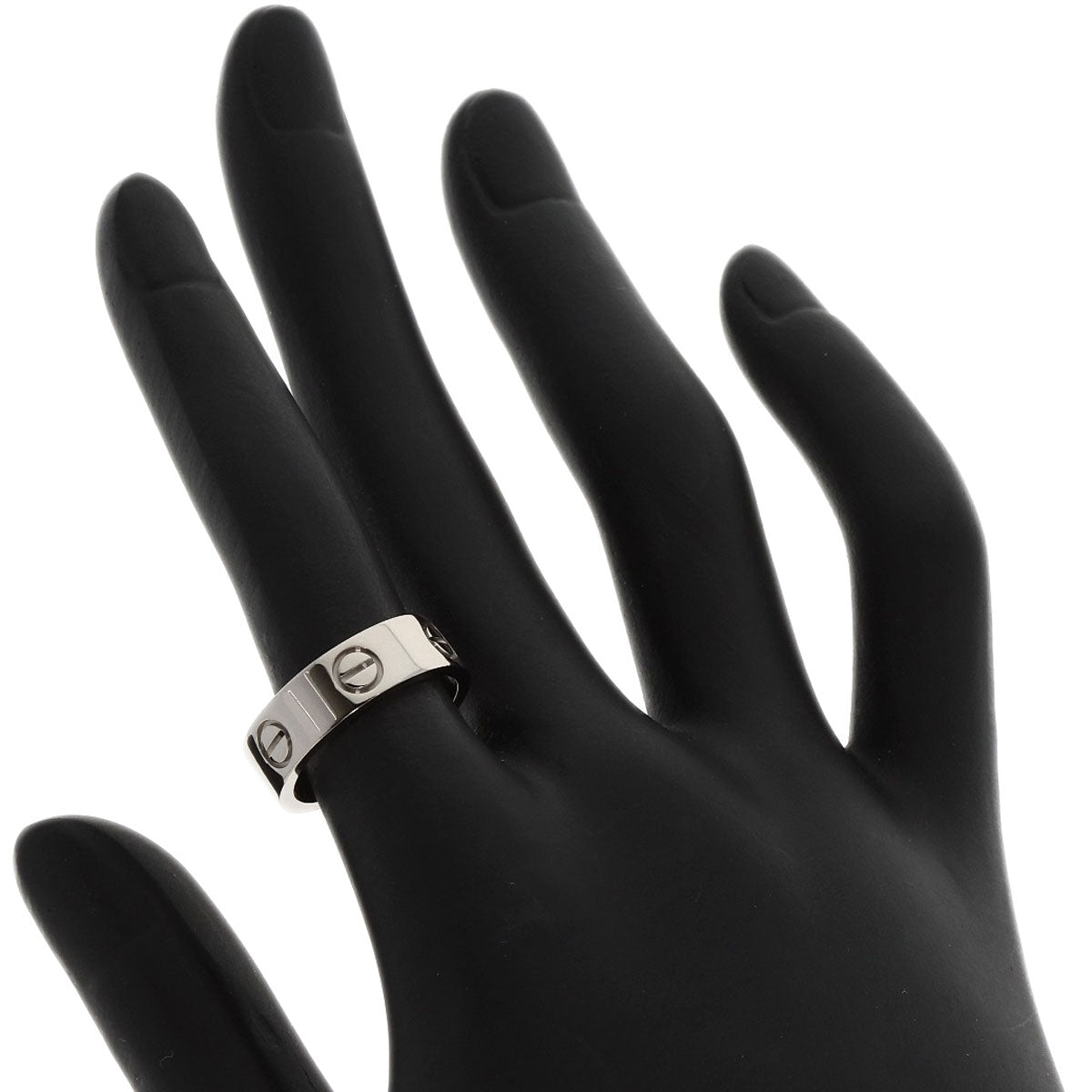 CARTIER   Ring love ring #50 K18 White Gold Ladies