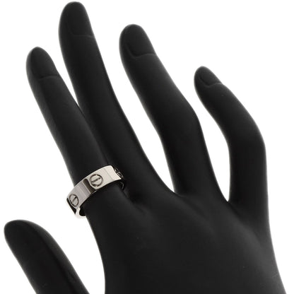 CARTIER   Ring love ring #50 K18 White Gold Ladies