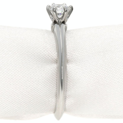 TIFFANY&Co. Solitaire Diamond Knife Edge Ring Platinum PT950 Ladies [Used]