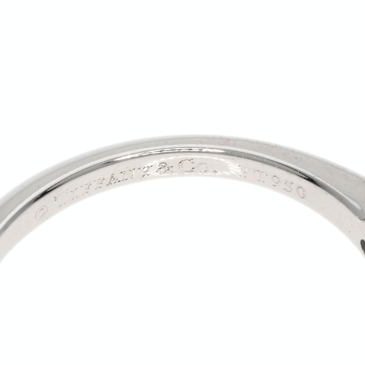 TIFFANY&Co. Solitaire Diamond Knife Edge Ring Platinum PT950 Ladies [Used]