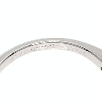 TIFFANY&Co. Solitaire Diamond Knife Edge Ring Platinum PT950 Ladies [Used]