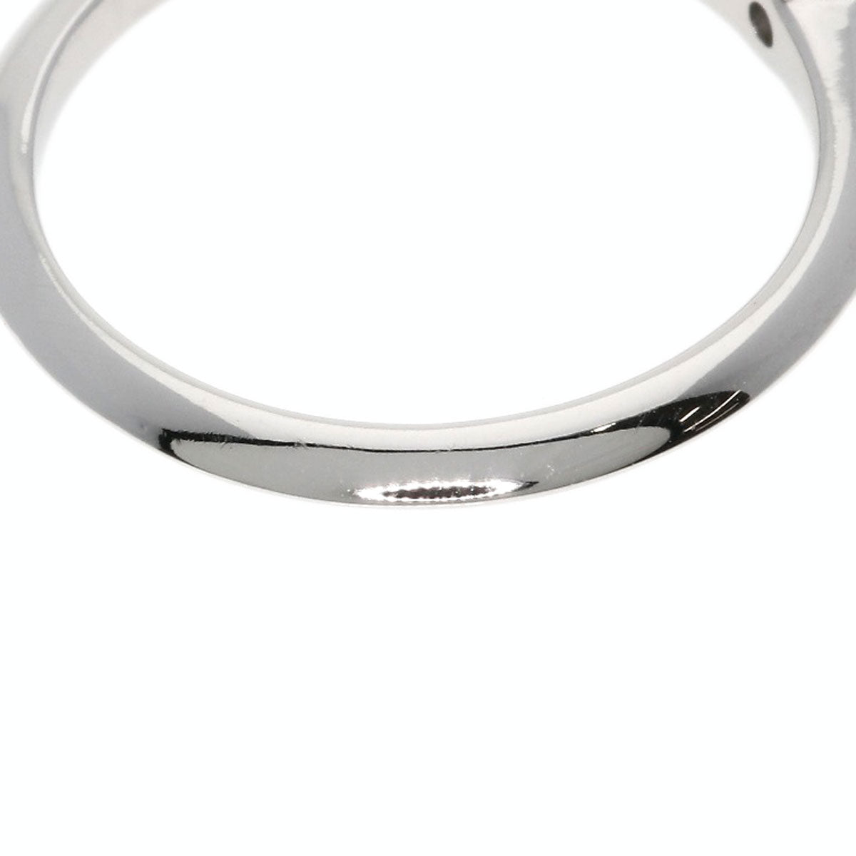TIFFANY&Co. Solitaire Diamond Knife Edge Ring Platinum PT950 Ladies [Used]