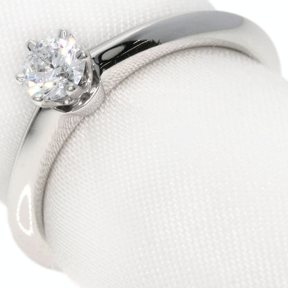 TIFFANY&Co. Solitaire Diamond Knife Edge Ring Platinum PT950 Ladies [Used]