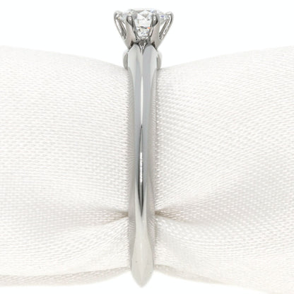 TIFFANY&Co. Solitaire Diamond Knife Edge Ring Platinum PT950 Ladies [Used]