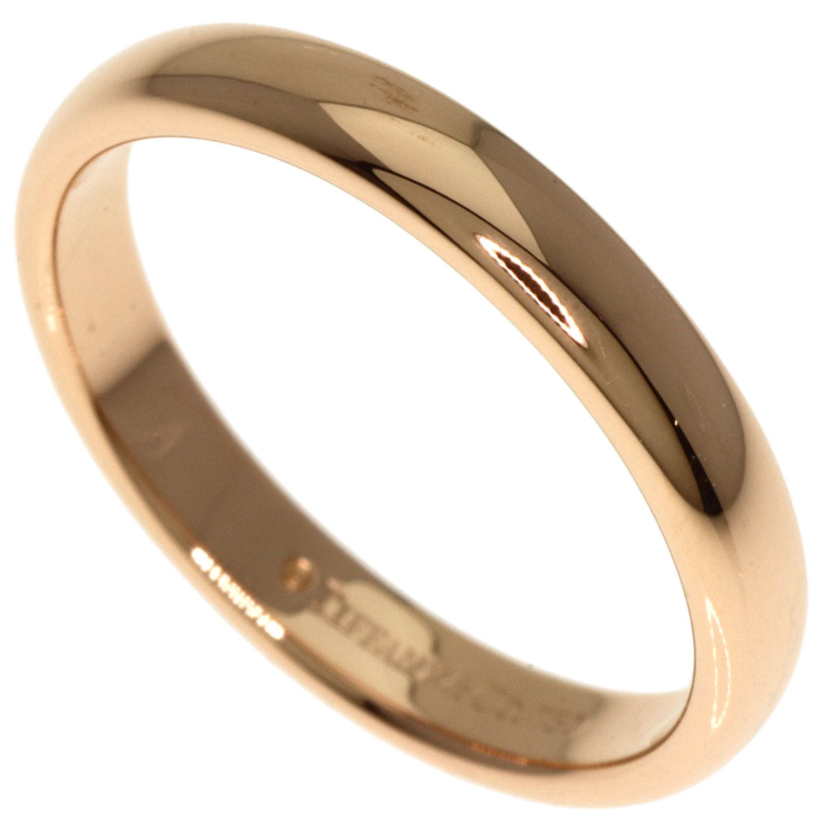 TIFFANY&Co.   Ring Classic Wedding Bands K18 Pink Gold Ladies