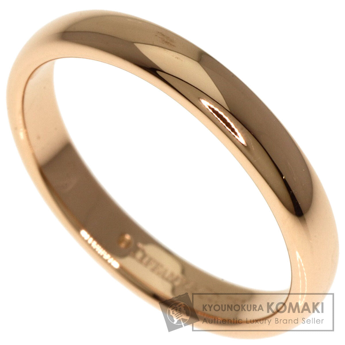 TIFFANY&Co.   Ring Classic Wedding Bands K18 Pink Gold Ladies