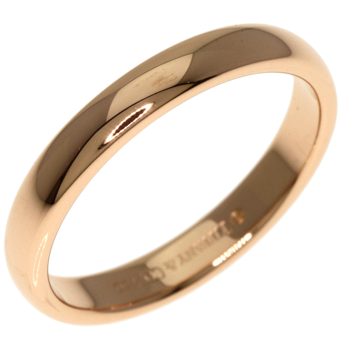 TIFFANY&Co.   Ring Classic Wedding Bands K18 Pink Gold Ladies