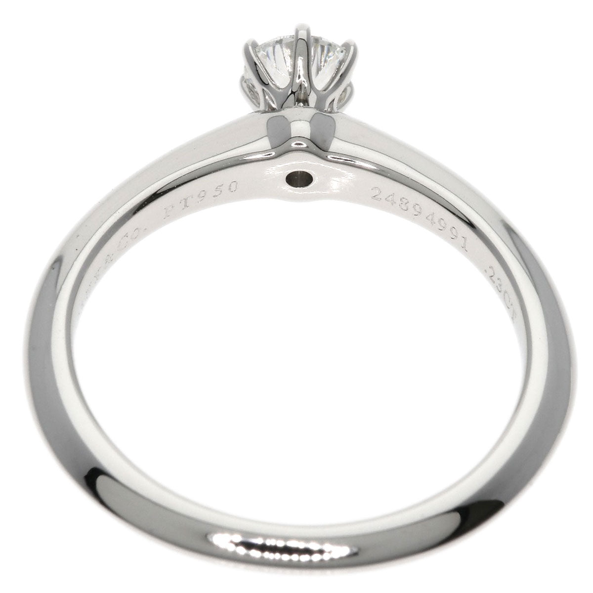 TIFFANY&Co.   Ring Solitaire Diamond Platinum PT950 Ladies