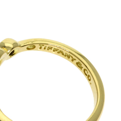 TIFFANY&Co.   Ring Open Heart 2P Diamond K18 Yellow Gold Ladies