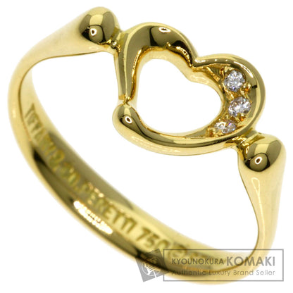 TIFFANY&Co.   Ring Open Heart 3P Diamond K18 Yellow Gold Ladies