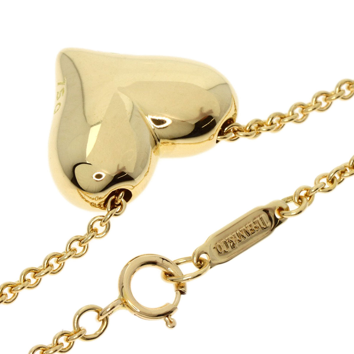 TIFFANY&Co.   Necklace Pintide Heart K18 Yellow Gold Ladies