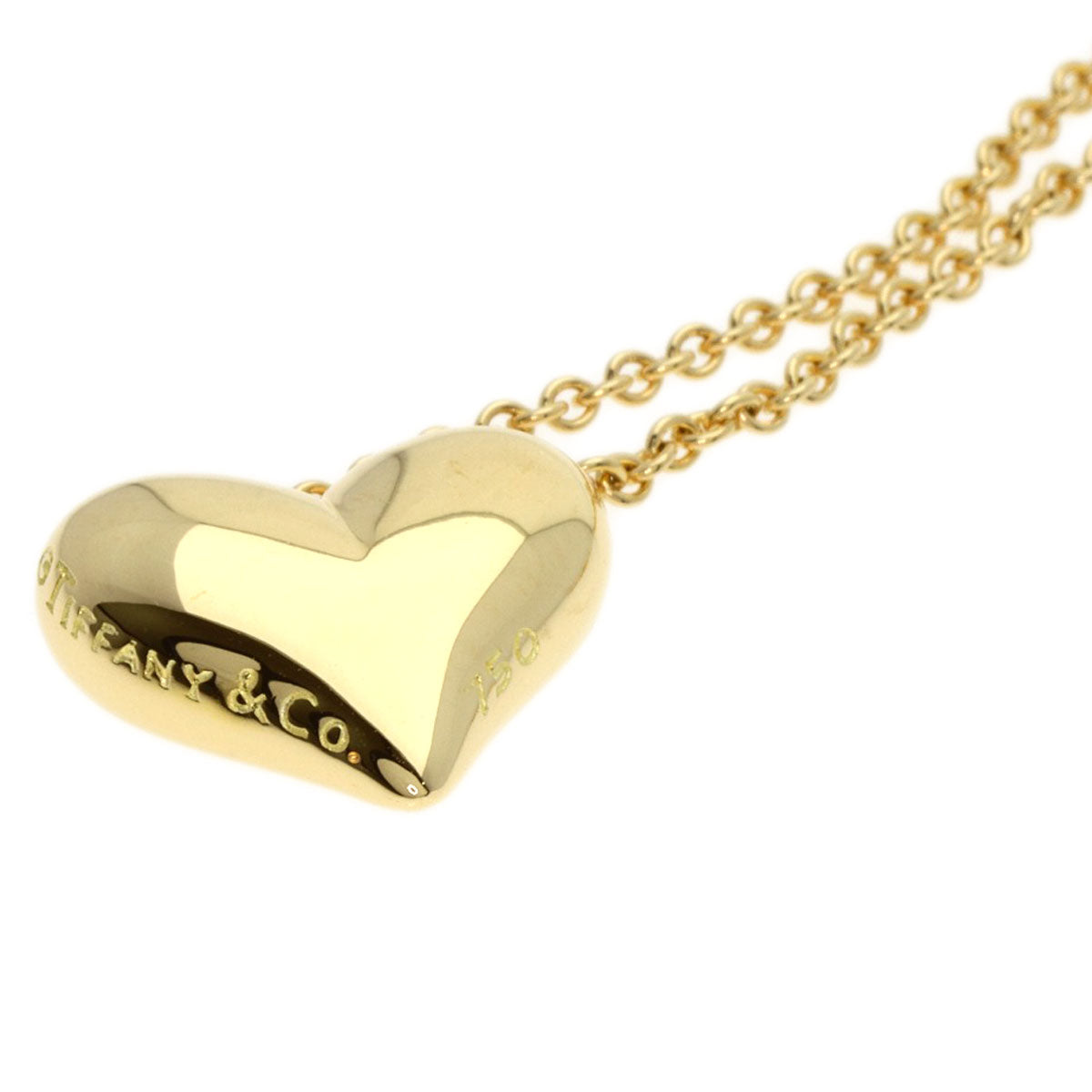 TIFFANY&Co.   Necklace Pintide Heart K18 Yellow Gold Ladies