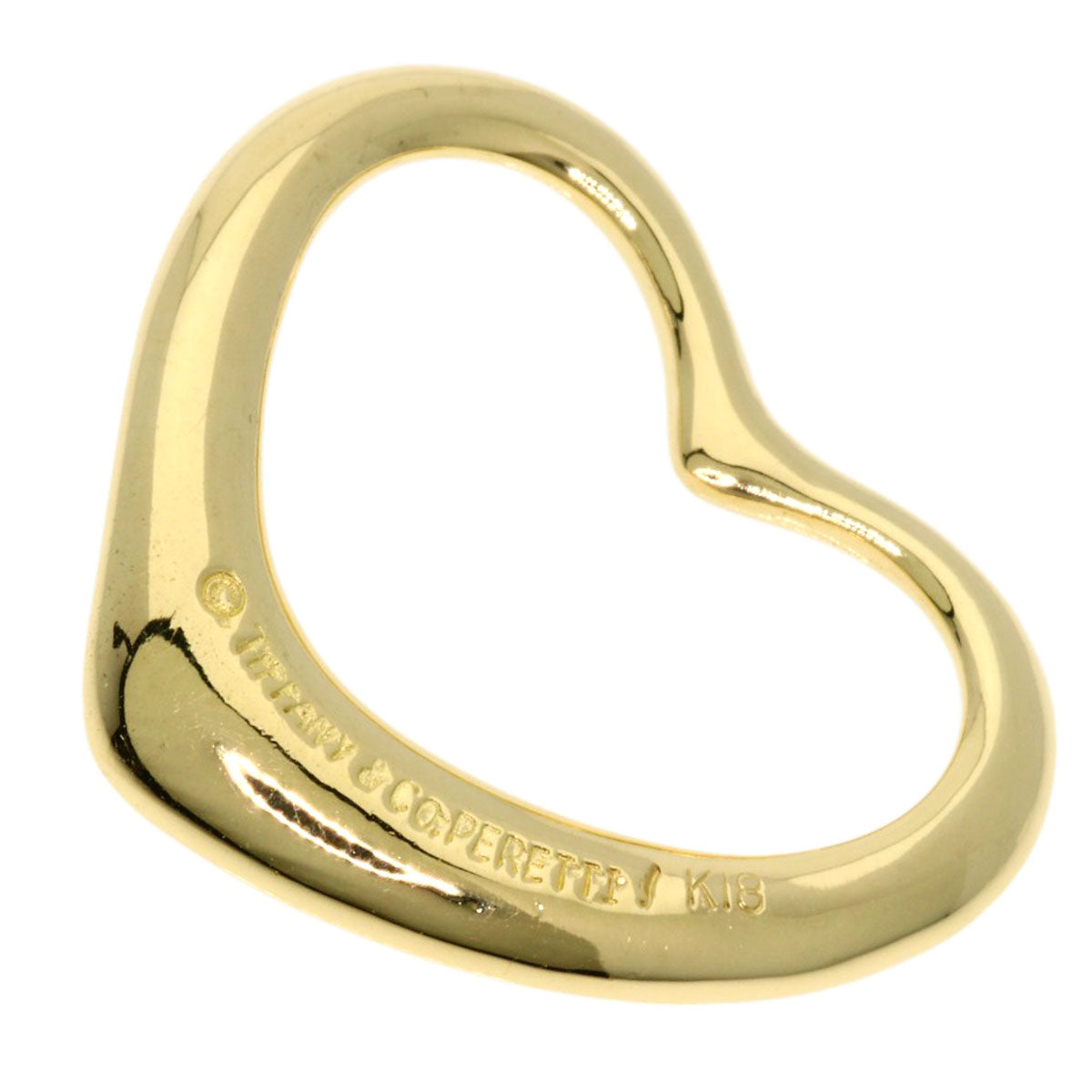 TIFFANY&Co.   Pendant top Open heart K18 Yellow Gold Ladies